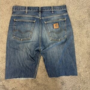 Vintage leather tab carhartt‎ blue jorts shorts